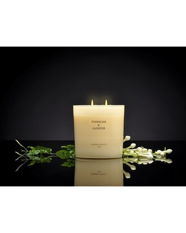 Tuberose & Jasmine candle Flower Arrangement