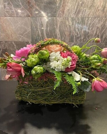 Easter Sunday Handbag Flower Arrangement