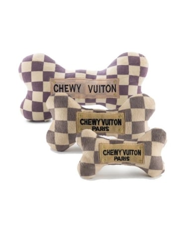 Chewy Vuiton Squeaky Dog Bone Toys Flower Arrangement