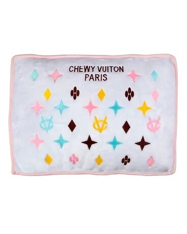 Chewy Vuiton Dog Bed Flower Arrangement