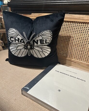 CC Black Velvet Pillow Flower Arrangement
