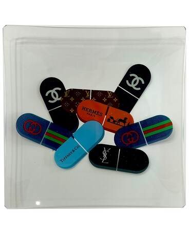Designer Pills Trinket Tray Flower Arrangement
