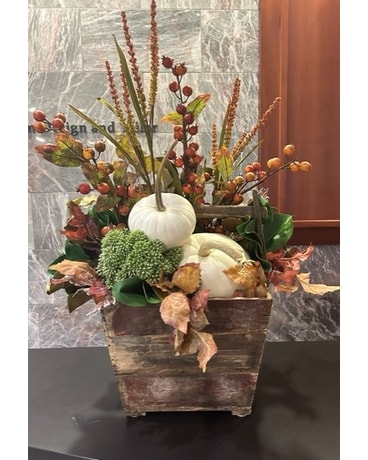 Autumn Gathering Box Flower Arrangement