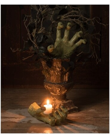 Bethany Lowe Witchy Hands set of Two Flower Arrangement