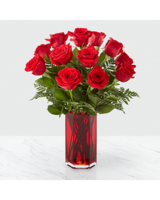 12 Rose Bouquet size,  inches height and  inches wide.