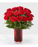 18 Rose Bouquet size,  inches height and  inches wide.