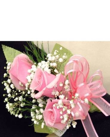 Pink Sweetheart Rose Wrist Corsage