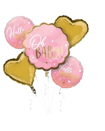 Oh, Baby Girl! Balloon Bouquet