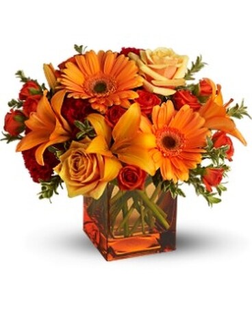 Teleflora's Sunrise Sunset Flower Arrangement