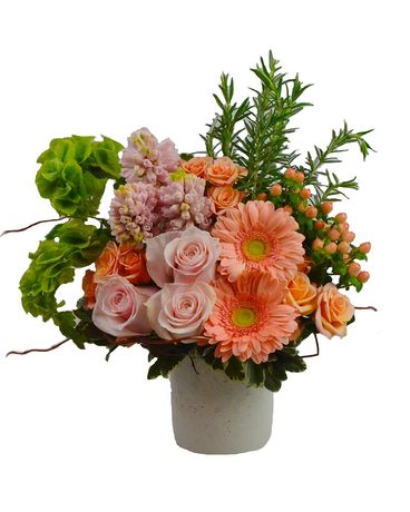 Sweet Peach Posy Flower Arrangement