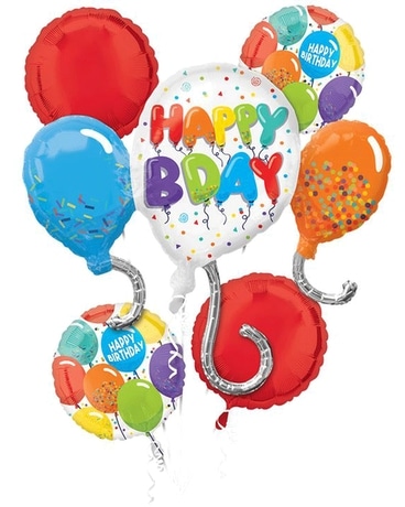 Birthday Celebration Balloon Bouquet Bouquet