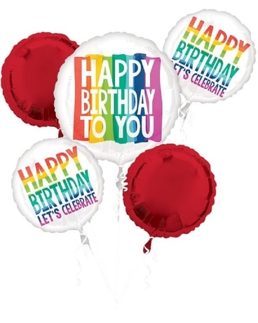 Rainbow Wishes Balloon Bouquet