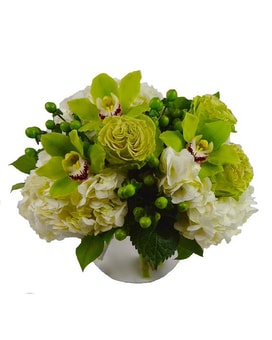 Serene Green Flower Arrangement