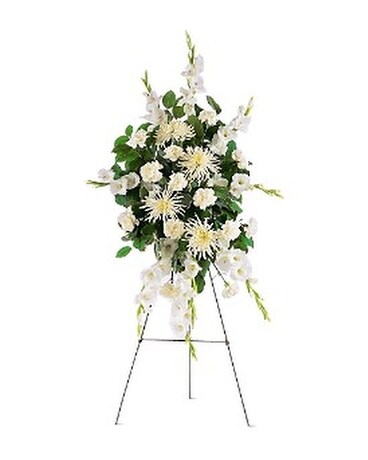 White Promises Spray Flower Arrangement