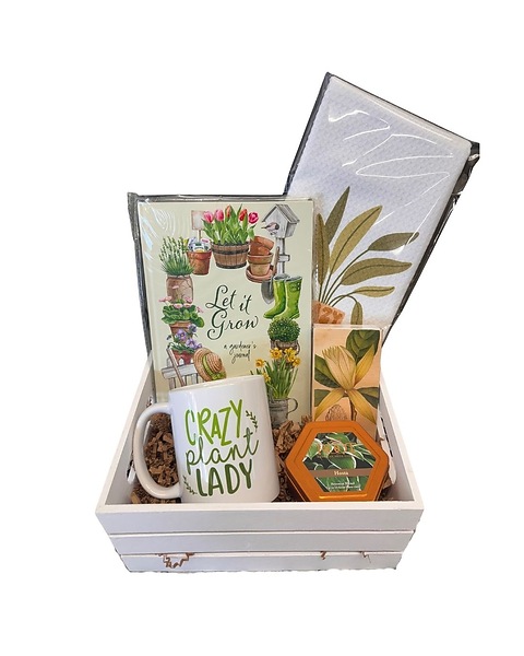 Plant Lady gift basket in Burley ID - Mary Lou's Flower Cart