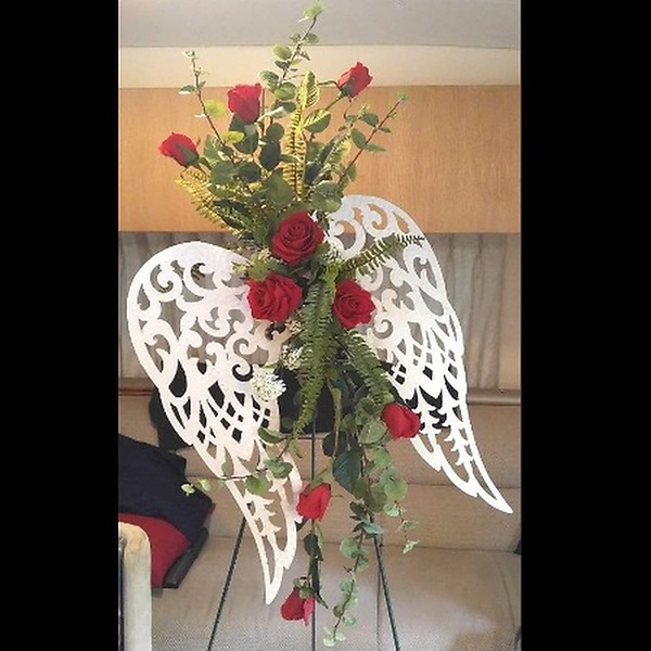 Angel Wings Flower Arrangement - the hot hobbies