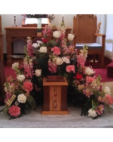 Precious pink tribute Sympathy Arrangement