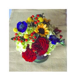 Top view of Traditional centerpiece