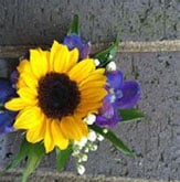 sunflower boutonniere