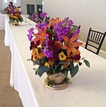 fall wedding table piece