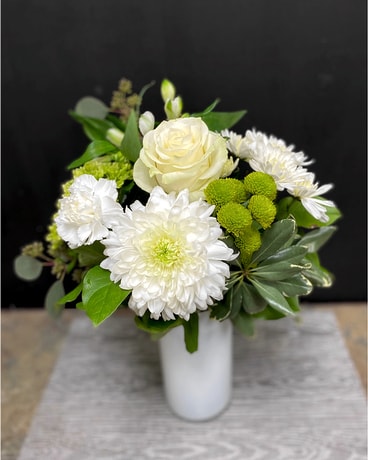 White Simplicity Medium Flower Arrangement