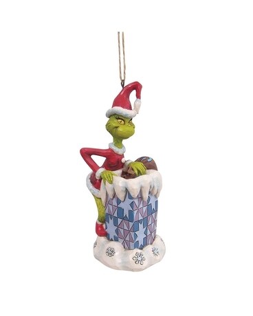 Grinch in Chimney Ornament Gifts