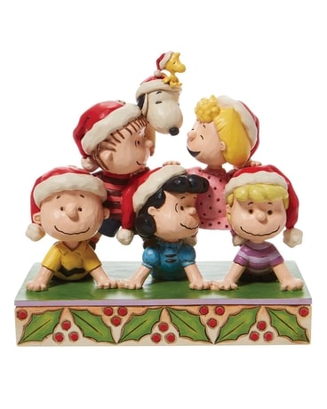 Jim Shore's Peanut's Holiday Pyramid Gifts