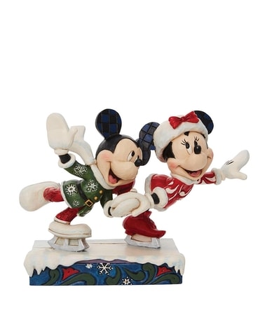 Jim Shore's Minnie and Mickey Ice Skating Gifts