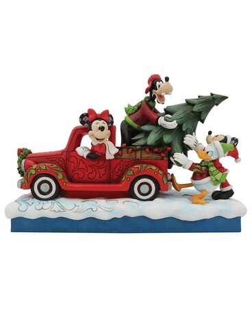 Jim Shore's Red Truck with Mickey and Friends Gifts