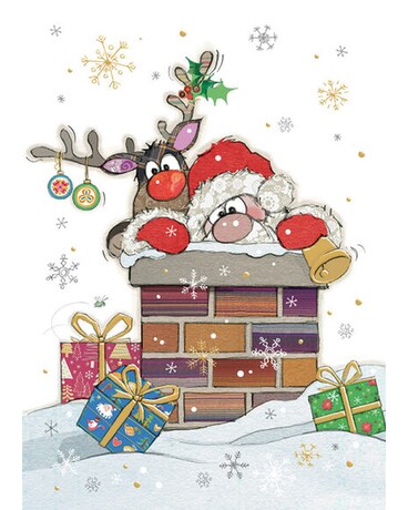 Bug Art Santa Roof Gifts