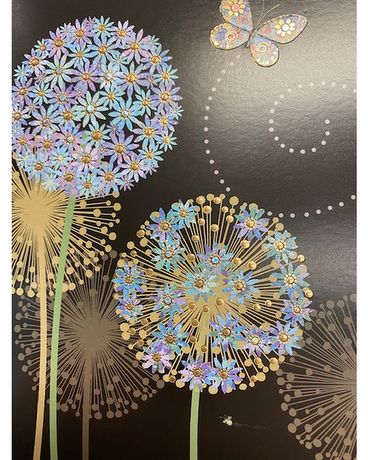 Bug Art Blue Alliums Gifts