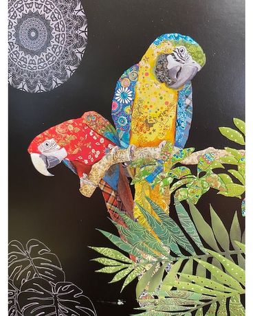 Bug Art Two Parrots Gifts