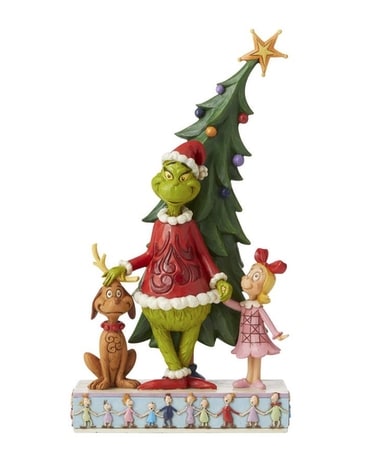 Grinch, Max and Cindy by Tree Gifts