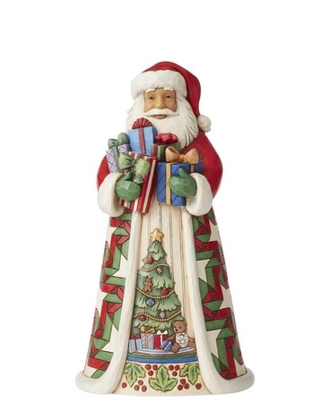 Santa with Arms Full of Gifts Gifts