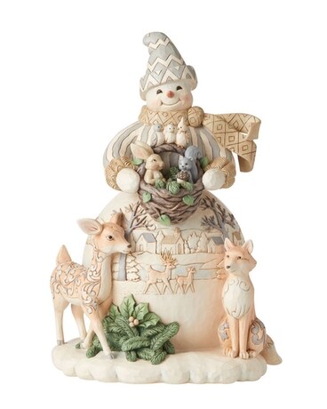 Woodland Snowman Statue Gifts