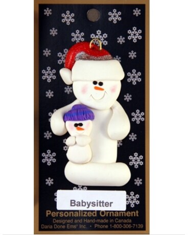 Snow People Babysitter Ornament Gifts
