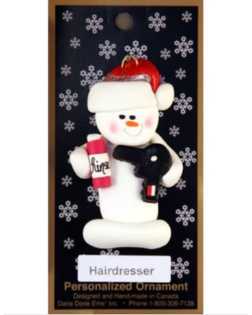 Snow People Hairdresser Ornament Gifts