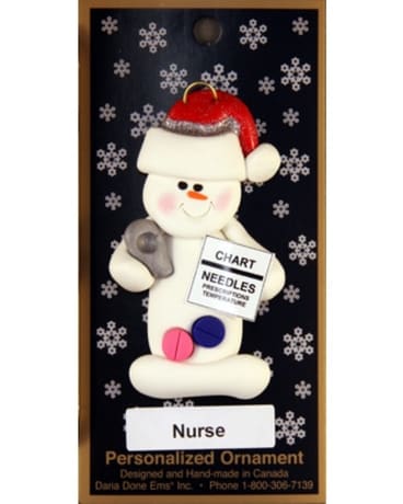 Snow People Nurse Ornament Gifts