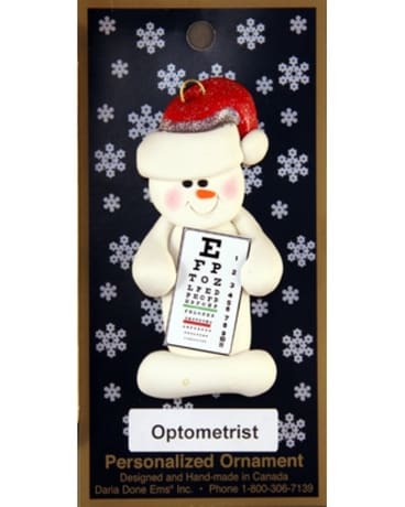 Snow People Optometrist Ornament Gifts
