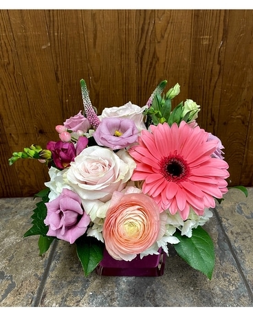 Welcome Baby Girl Flower Arrangement