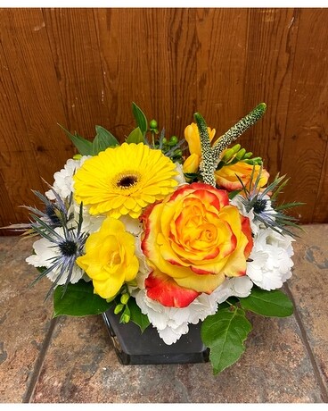 Welcome Baby Boy Flower Arrangement
