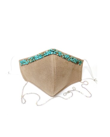 Boutique Collection Mask - Brown Turquoise Gifts
