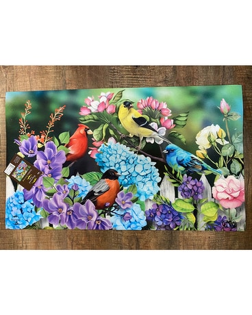 Mat - Colourful Birds and Flowers Gifts