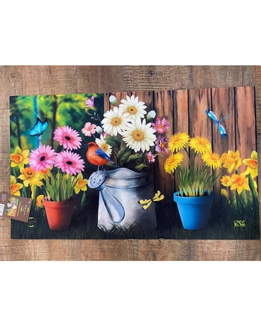 Mat - Watering Can and Flower Pots Gifts