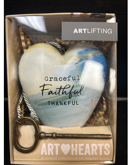 Art Heart Graceful Faithful Thankful Gifts