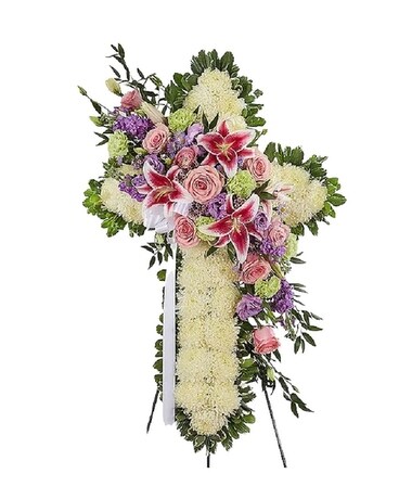 Peaceful Prayers Spray Flower Arrangement