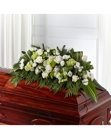 Hopeful Gestures Casket Spray Flower Arrangement
