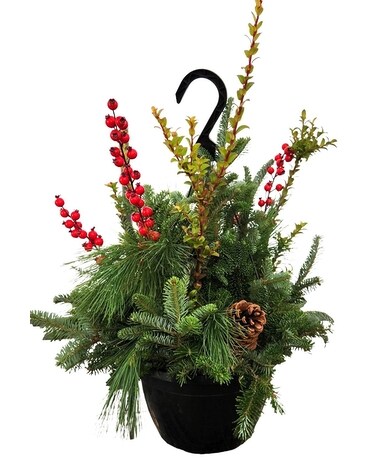 Hanging Porch Pots Wreath