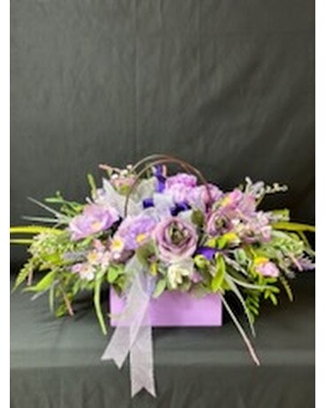 Silk Arrangement in a Box Purse Custom product