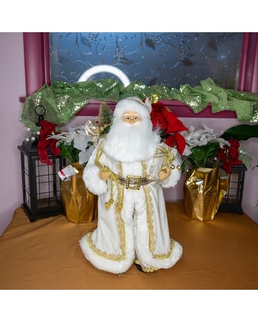 White & Gold Santa - 19 Inches Tall Custom product